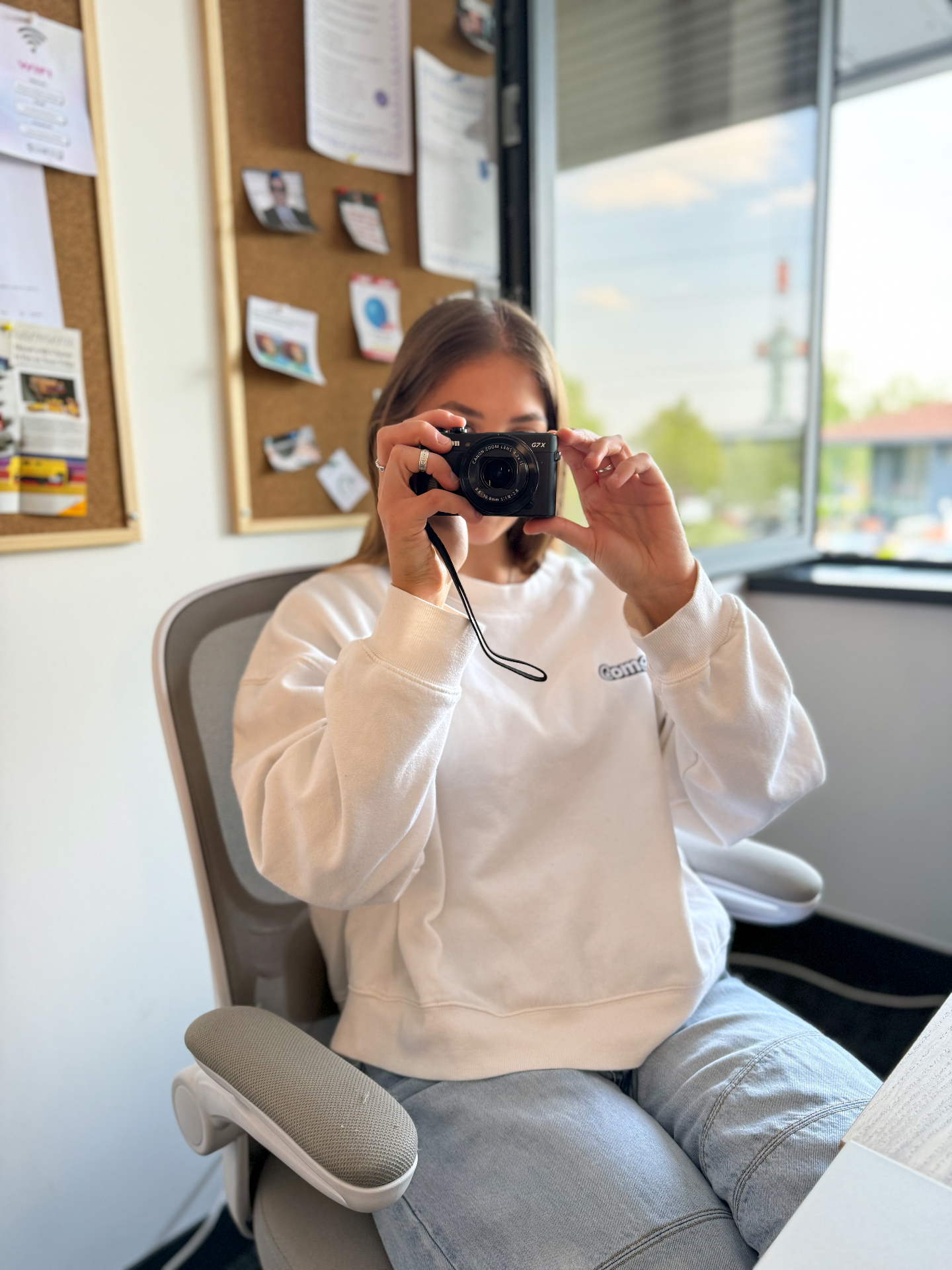 Compelite Pro team member capturing branded content on location in Clifton